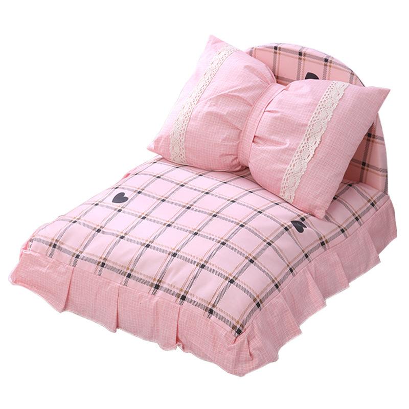 Princess Style Fully Removable and Washable Pet Bed Kennel Cat Bed Dog Bed Cat Kennel Dog Mat Cat Mat Small Dog Kennel