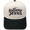 Follow embroidery color matching truck driver baseball cap European and American retro men's and women's casual sunshade dad hat