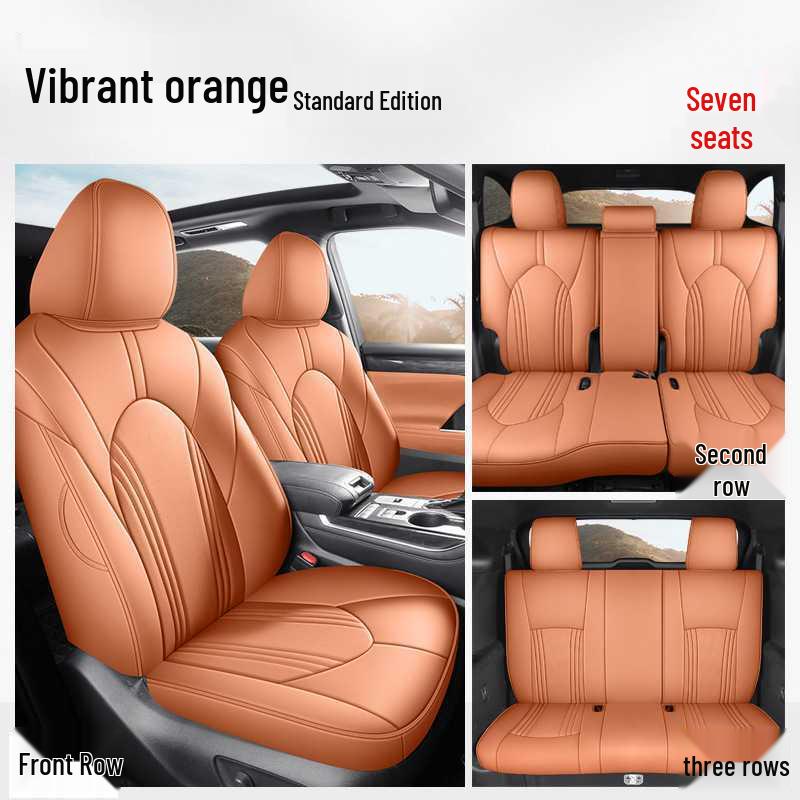 Toyota Highlander Car Seat Cushion Set: 5-Seater and 7-Seater All-Season Full Coverage Interior Accessories