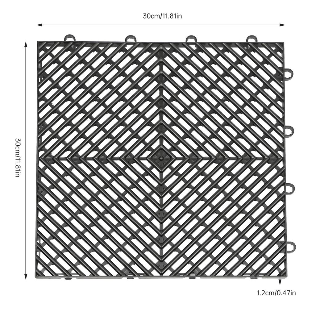 Самозащелкивающиеся плитки, Дренажные плитки, Нескользящие плитки для террасы, Наружные напольные плитки, Наружные самозащелкивающиеся плитки для террасы у бассейна 55 шт
