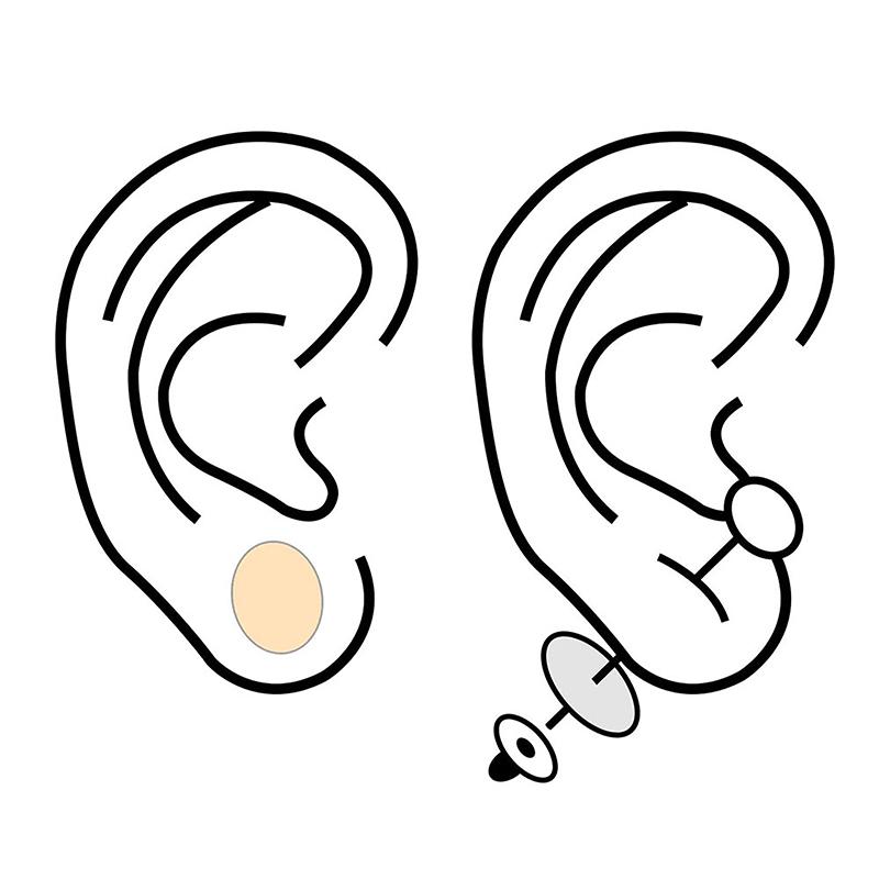 24 шт. Пластыри для поддержки сережек Подушечки для сережек Подъемники из пеноматериала Подушечки для поддержки мочки уха Задние части для обвислых ушей Тяжелые подушечки