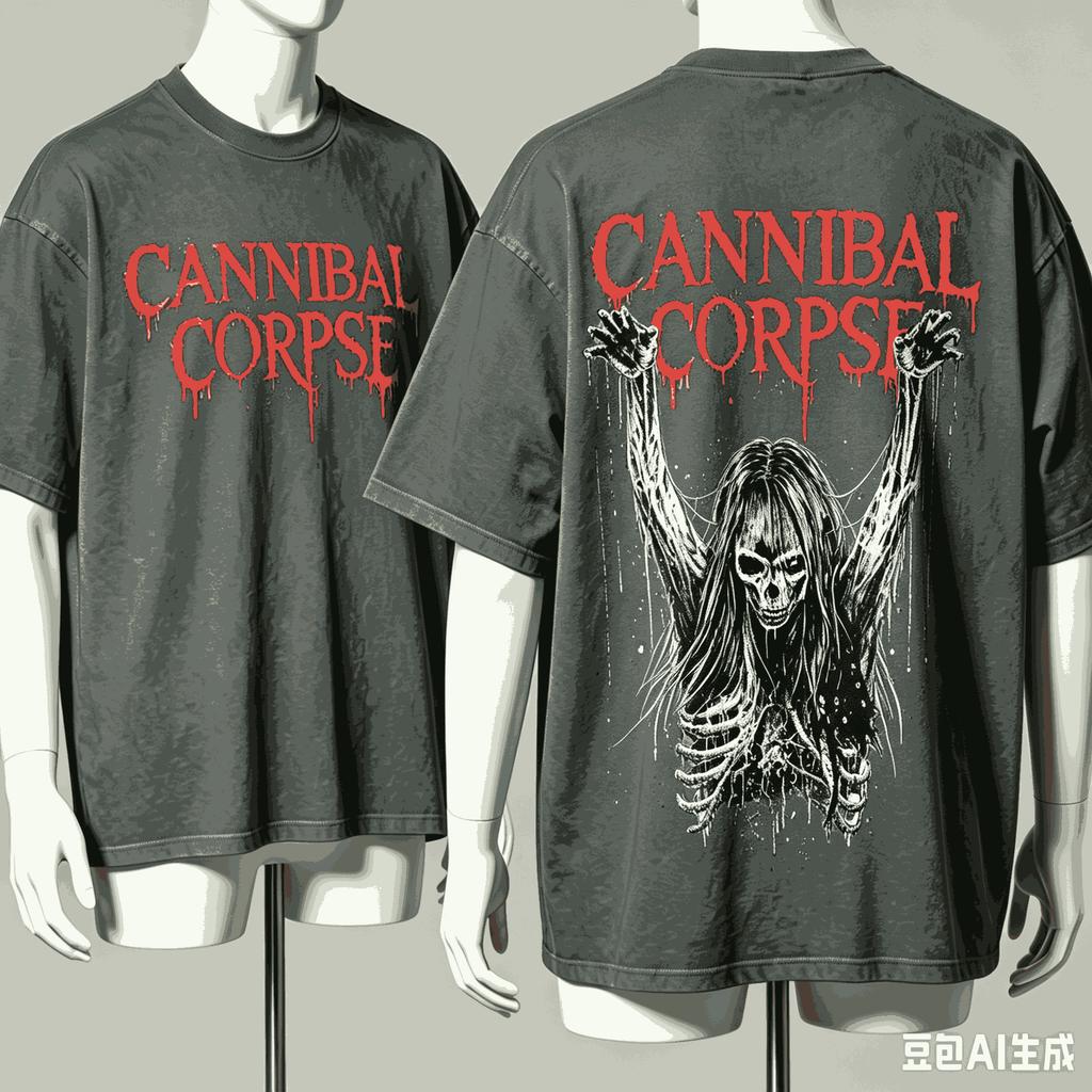 Cannibal Corpse Of The Dark Для Подарка Фаната Футболка Унисекс Унисекс Харадзюку Оверсайз Унисекс Короткий Рукав Уличная Одежда Высокое Качество Мягкая
