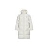 American Minimalist Trend Solid Color Comfortable Versatile Warm Letter Logo Printed Long Down Jacket Unisex Outerwear Off-White 24FRM201UGW2