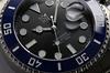 20 ATM Water Resistant Watch Ceramic Bezel Calendar Watch Metal Band X [HYAKUICHI 101] Diver's Men's (Blue Black)