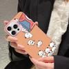 Милый Чехол для Телефона Bubu Dudu Для IPhone 17 16 15 14 11 12 13 Pro Max Pro Plus Цветной Серебристый Чехол