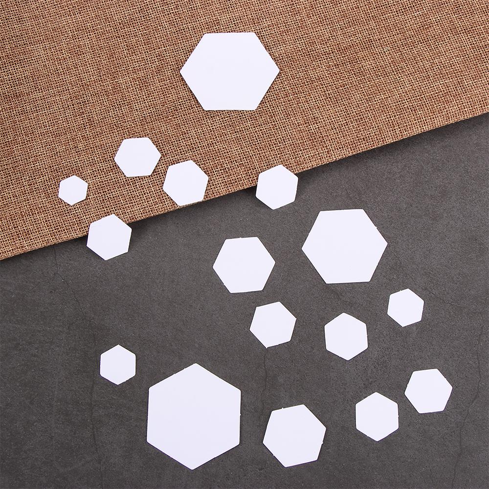 100PCS Sewing Accessories DIY Handmade Hexagon Templates Garment Fabric Quilting Patchwork Paper