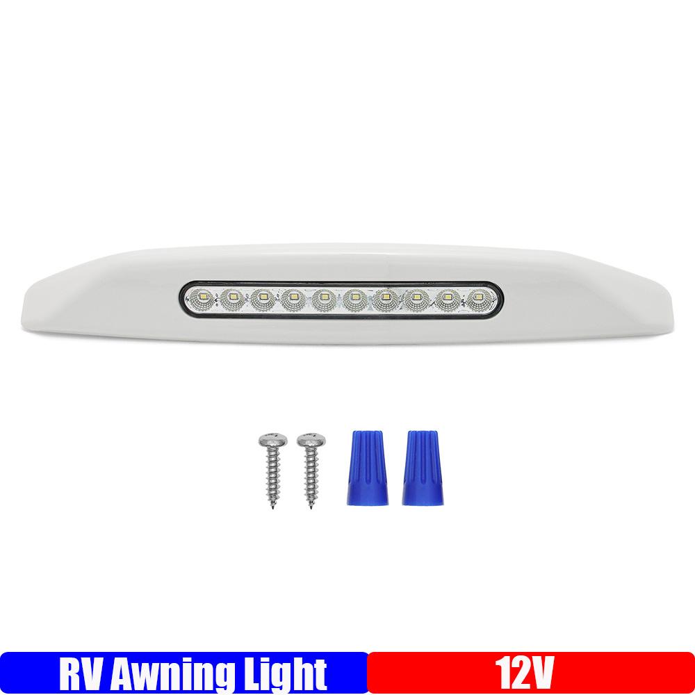 10 LED Awning Spot Light Outdoor Camping Light for RV Caravan Interior Wall Lamps Bar 12V RV Yacht Indoor Ceiling Light