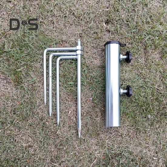 Держатель для зонта на патио, прочный, устойчивый к погодным условиям, для пляжа, песка, двора, лужайки, подставка для зонта, основание, наземный шип, аксессуары для зонта