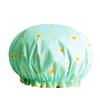 Bilayer Bathing Cap Waterproof Baked Oil Cap New Shower Headscarf  Lady