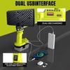 Outdoor Emergency LED Work Light 4000LM 35W Flashlight For Ryobi 18V Lithium P108 P104 Nickel One+ Battery USB Type-C Power Bank