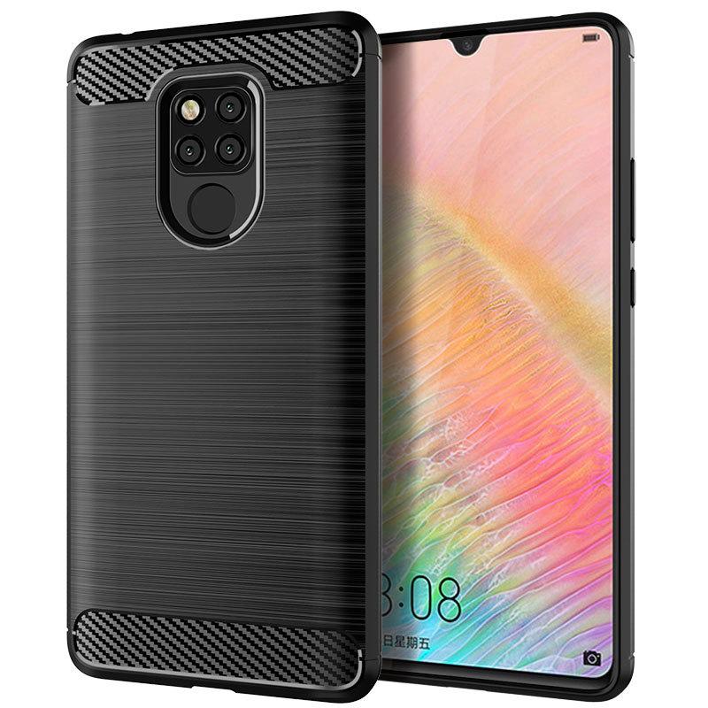 Чехол из углеродного волокна для Mate 20 X Slim Fit, противоударный силиконовый противоударный чехол для Huawei Mate 20X, мягкие чехлы для телефонов, бампер