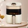Visible Window Fryer 4.5L Large Capacity Oil Smoke Free Kitchen Fryer Cooker for Chicken Wing