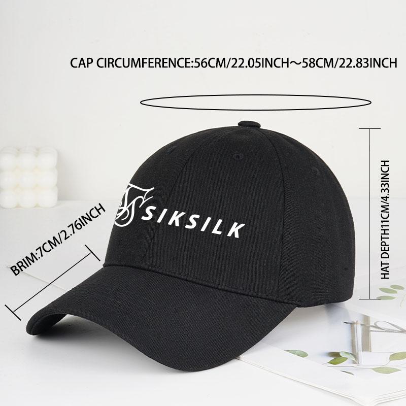 MLFO SIKSILK Printed SoftTop Baseball Cap Lightweight Breathable Adjustable Unisex Everyday Wear Fashion StateUnisext Piece