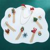 Merry Christmas Brooch Christmas Tree Elk Bell Snowflake Tassel Brooch Cute and Playful Christmas Series Brooch