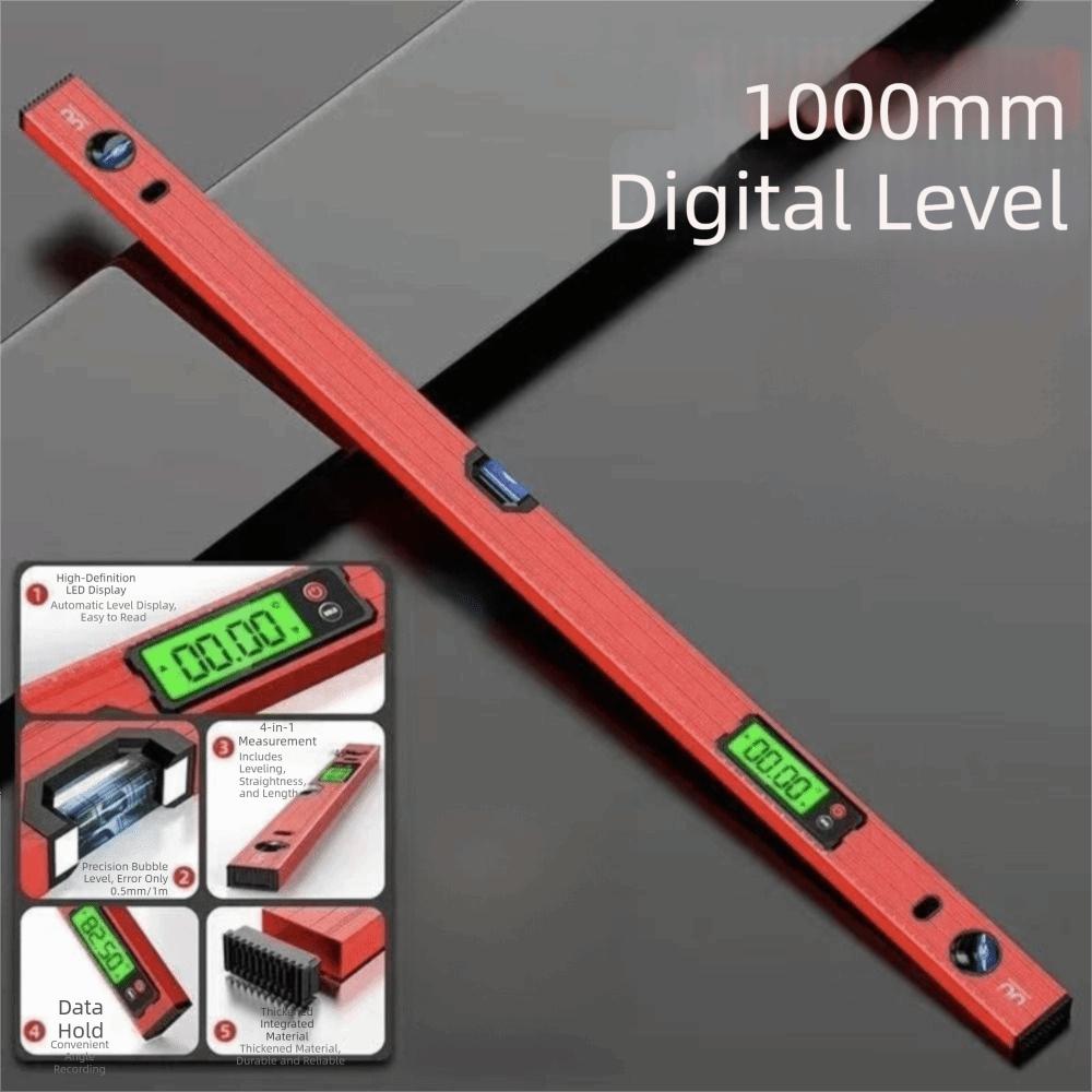 Aluminum Zinc Zinc Alloy Digital Level Ruler 0-90° Range Angle Finder Digital Spirit Level Horizontal Scale