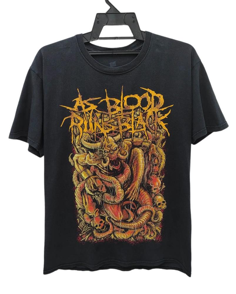 As Blood Runs Black Band Black Cotton Size S5XL Shirt Gift For Friend Unisex T-Shirt