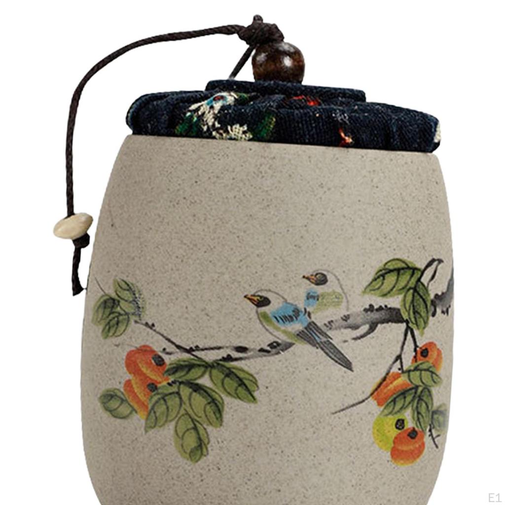 Керамический контейнер для чая, свободный контейнер для хранения, небольшая пищевая банка