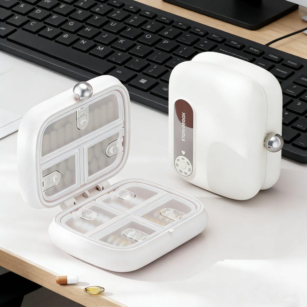 Moisture-Proof 7 Grids Pill Box Sealed Weekly Pill Box Double Layer Pill Organizer  Travel