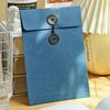 Kraft Paper Envelope Vintage Winding Ticket File Documents Bag with Button String Tie Retro Business Greeting Cards Storage Bag