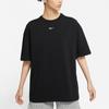 Nike Sportswear Essential Solid Color Logo Print Crew Neck T-Shirt Women Tops Black DC5427-010