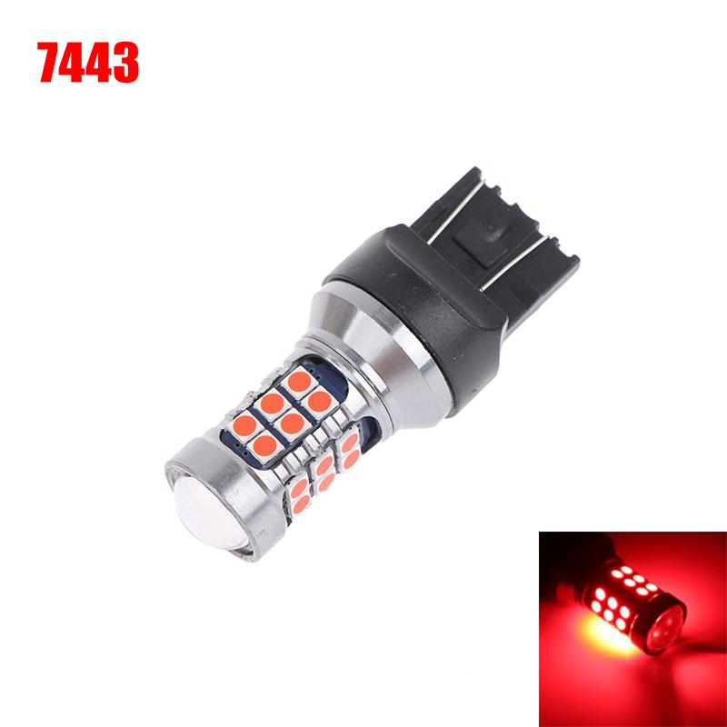 1 шт. T20 LED 7440 7443 LED WY21W W21W Светодиодные лампы Автомобильные светодиодные лампы Сигнальная лампа T20 27SMD 3030 Задний ход Стоп-сигнал Парковочный фонарь Лампы 7
