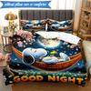 Cute Dog Sweet Dreams 3pcs K-pop music group Bedding set,Ideal for Bedroom, Dormitory,Including Duvet Cover And 2pcs Pillowcases,Fan gifts