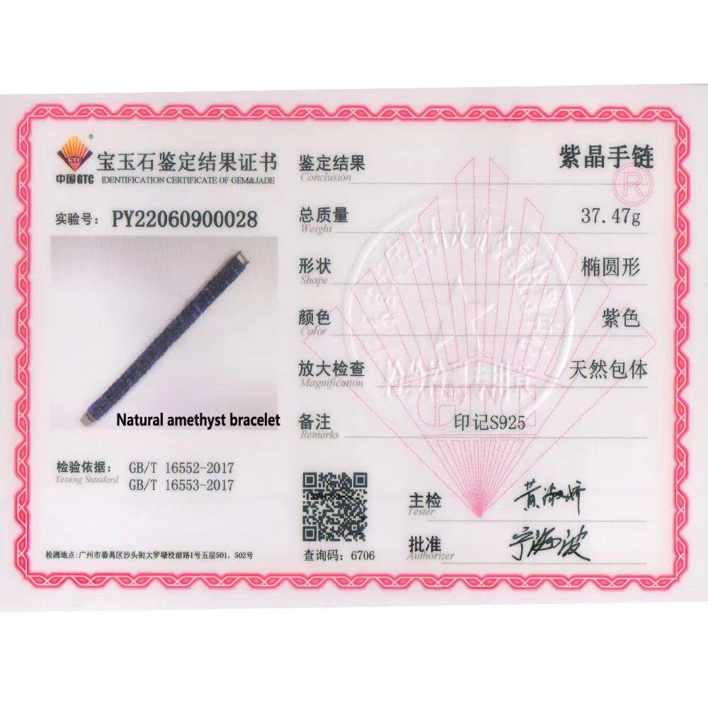Браслет из натурального африканского аметиста овальной формы 3*5 мм, стерлинговое серебро 925 пробы, роскошный дизайн, женские ювелирные изделия, подарок на помолвку, годовщину