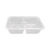 Disposable Rectangular Double-Compartment Food Container