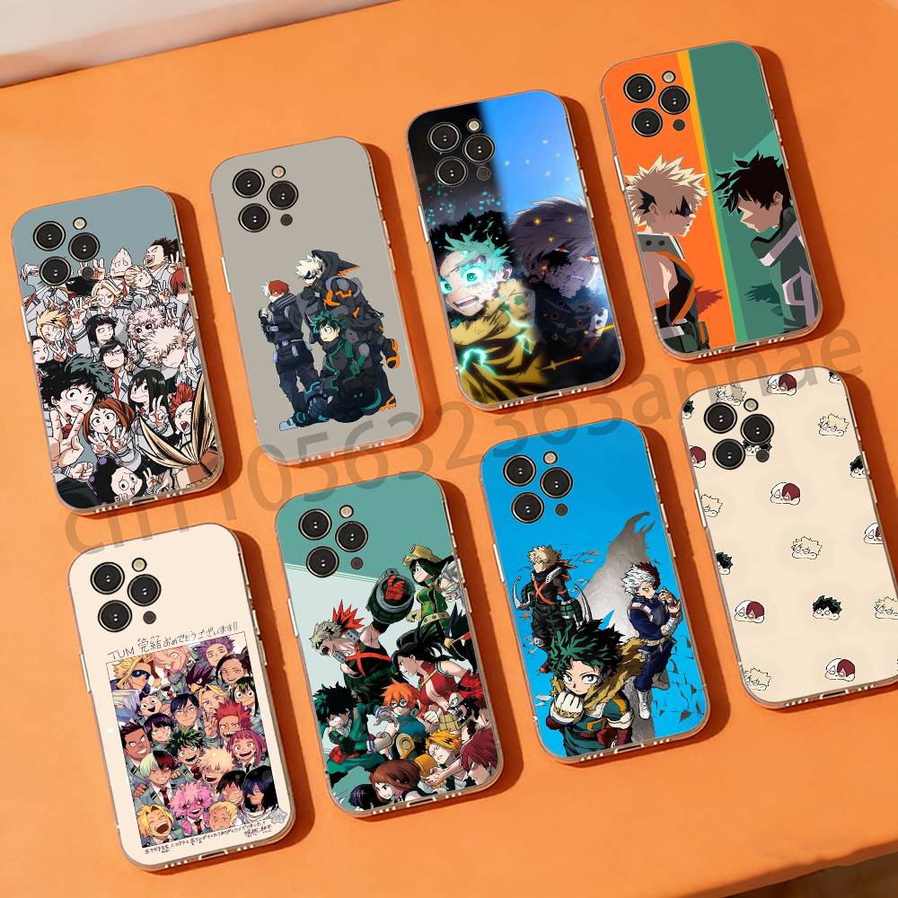 Чехол для телефона Deku Bakugou Shouto Hero A-Academia для iPhone 11Pro 13 12 11 Pro Max 16e 17 Air 16 15 14 Plus 11ProMax