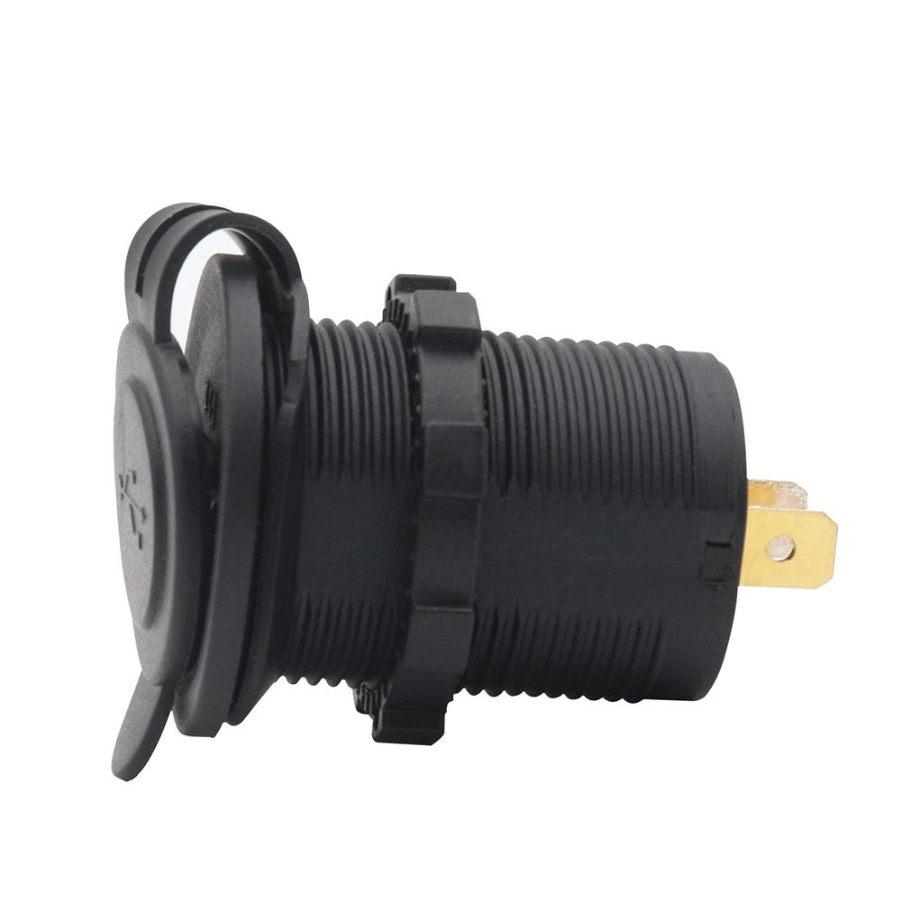 1-3PCS Car Dual USB Charger Socket DC 10-28V QC3.0 PD Type C 18W Car Charger Adapter with Cover Car Dual Port for Boat Truck