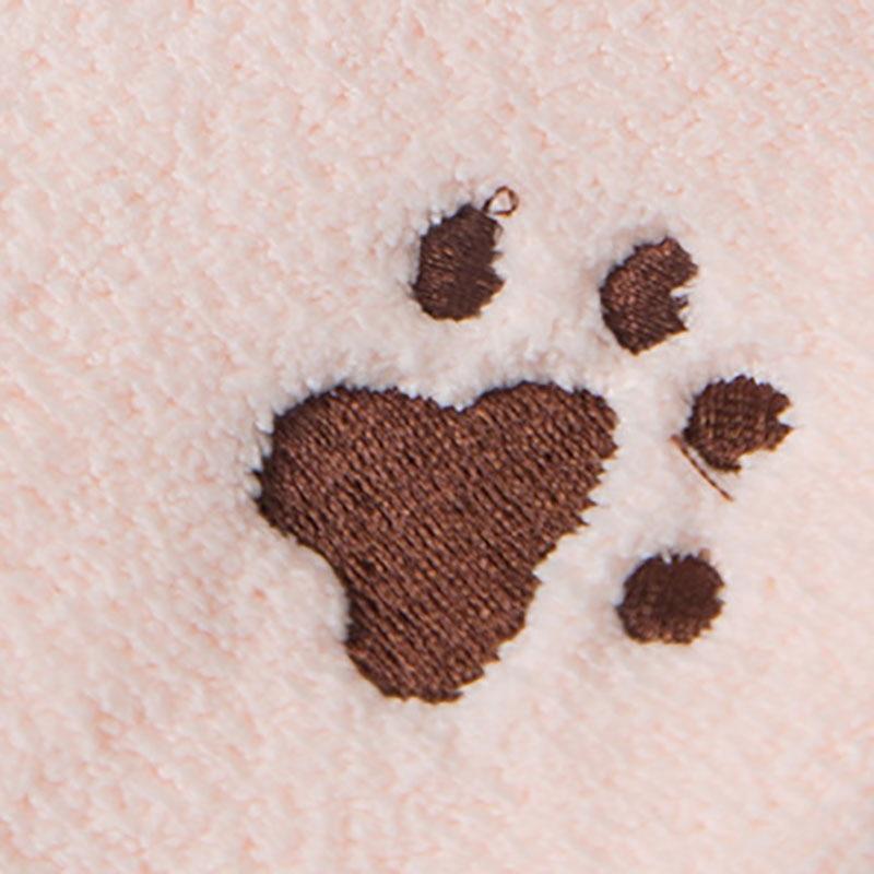 Strong Absorbent Hanging Cat Embroidery Towel Home Decor Dual-use Coral Velvet Hand Towel Bathroom Supplies Towel