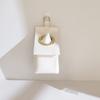 Leather Toilet Tissue Box easy installs Not Damage Wall Hanging Roll Case Paper Towel Holder for Kitchen Bathroom Use