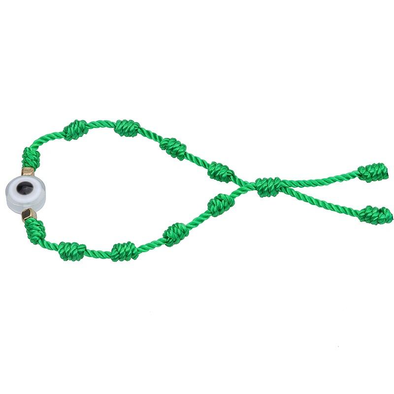 Новый плетеный браслет с Глазом Фатимы, счастливый красный и черный цвет нити, парная цепочка, ручная работа, молитвенные браслеты-манжеты, ювелирное украшение, подарок для