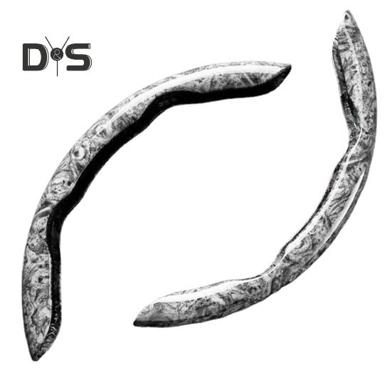 2 шт., чехол на руль с текстурой древесины, противоскользящий, без запаха, термостойкий, универсальный, подходит из искусственной кожи, рукава на руль автомобиля