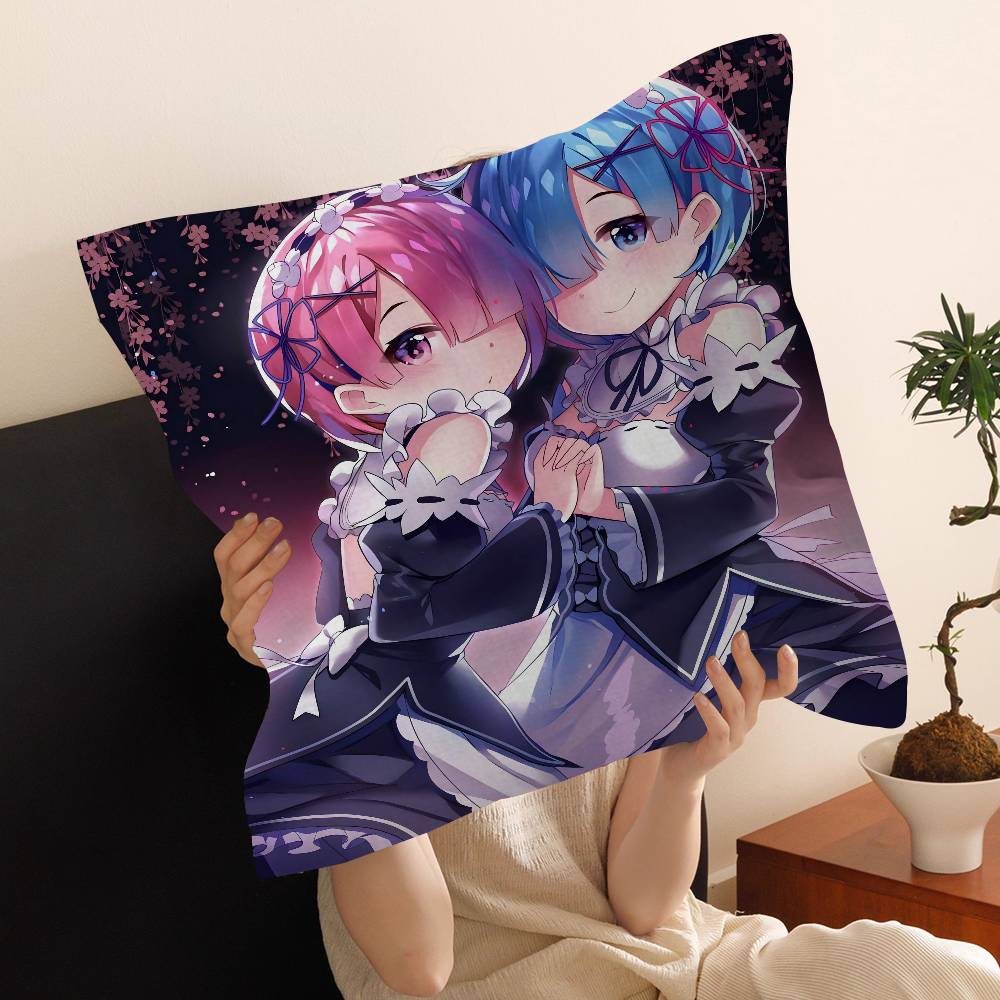 Аниме Re Zero Наволочка Дюймы Фермерский Декор Домашние Декоративные Подушки для Дивана