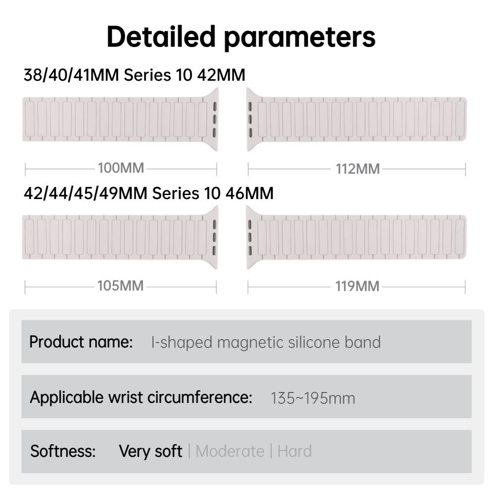 Магнитная петля для Apple Watch Series 10 46 мм ремешок 44 мм 45 мм 38 мм 42 мм 41 мм ремень силиконовый браслет iWatch Ultra 2 49 мм 9 8 7 6 5 9 Se 40 мм ремешок