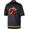 Nike X NBA Collaboration Miami Heat Showtime City Edition Single-Breasted Raglan Short Sleeve Jacket Unisex Jacket Black DB2458-010