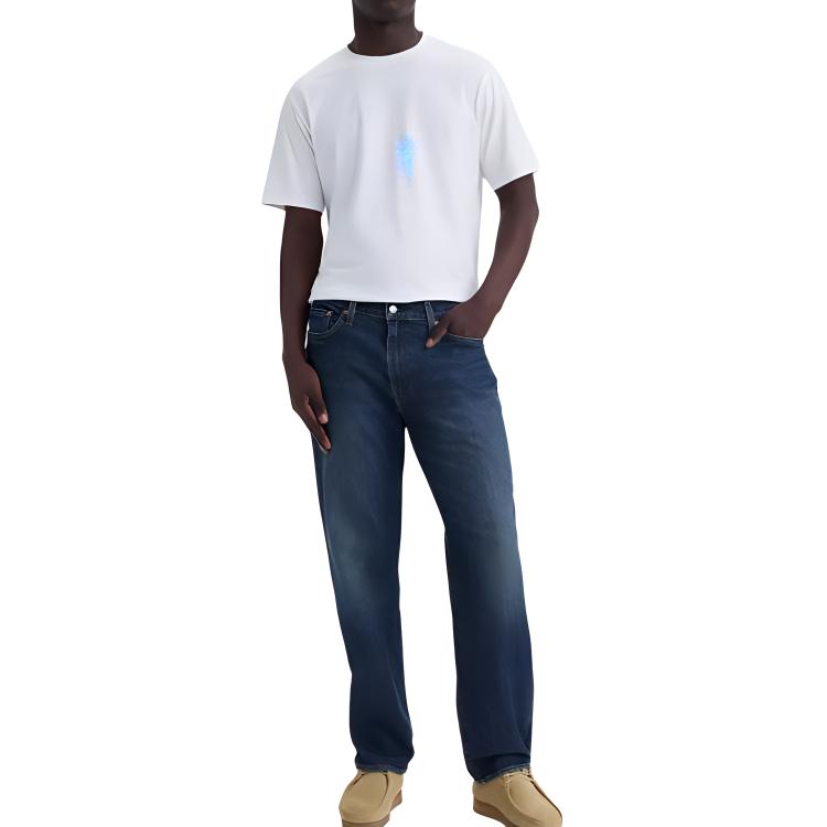 Levi's Jeans Men's Dark Blue Moderate Straight Fit Pants 18181-0772