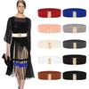Stretchy Traditional Waist Chain Solid Color Belt for Women Prom Banquet Club Party Hot Girl Oversize Elegant Woven Belt