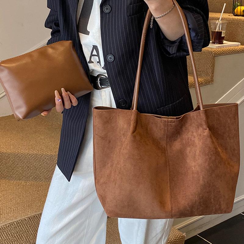 Large Capacity Tote Bag Women's Fashion Casual Handbag High Sense Versatile Shoulder Commuter Bag