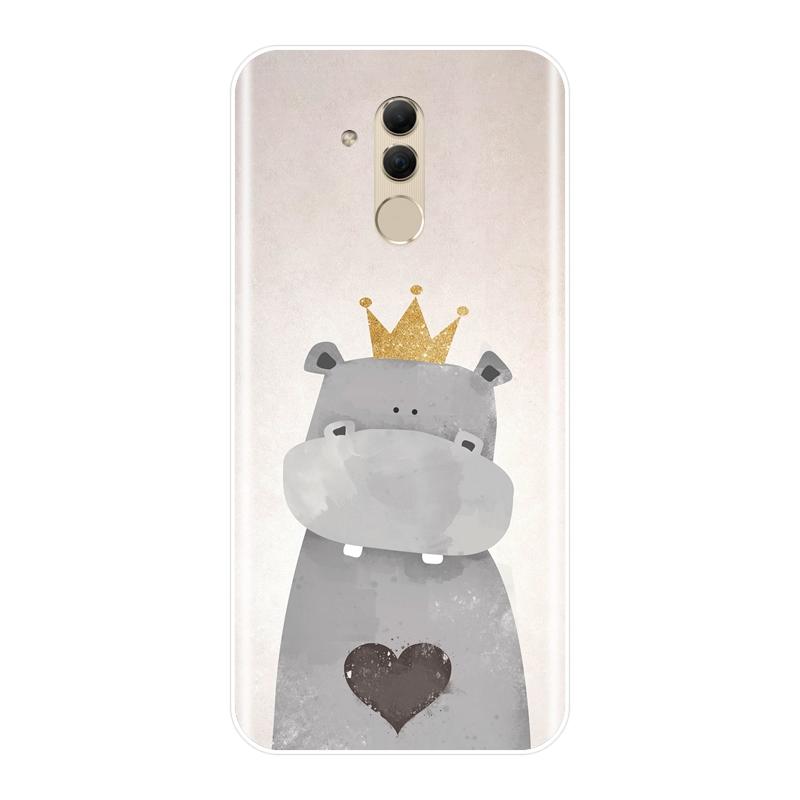 Силиконовый чехол для телефона для Huawei Mate 7 8 9 10 20 Lite Pink Pig Cat Bear Rabbit Alpaca Мягкая задняя крышка для Huawei Mate 9 10 20 Pro