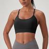 Womens Seamless Sport Bra With Y-Back Straps High Support Wireless Yoga Top Running Fitness Gym