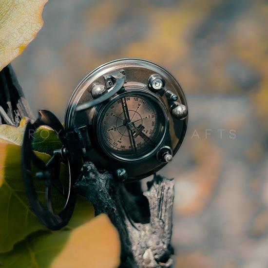 Ручной работы Латунный Солнечный Компас Gilbert Sundial Navigation Солнечные Часы, Магнитные Солнечные Часы, Судовой Компас.