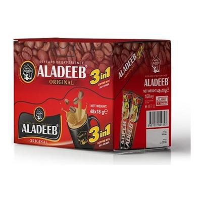 Aladeeb Молочная пена 3 в 1 - Лесной орех - 48 шт. x 18 г Легко приготовленный практичный кофе Arabia 48 шт.