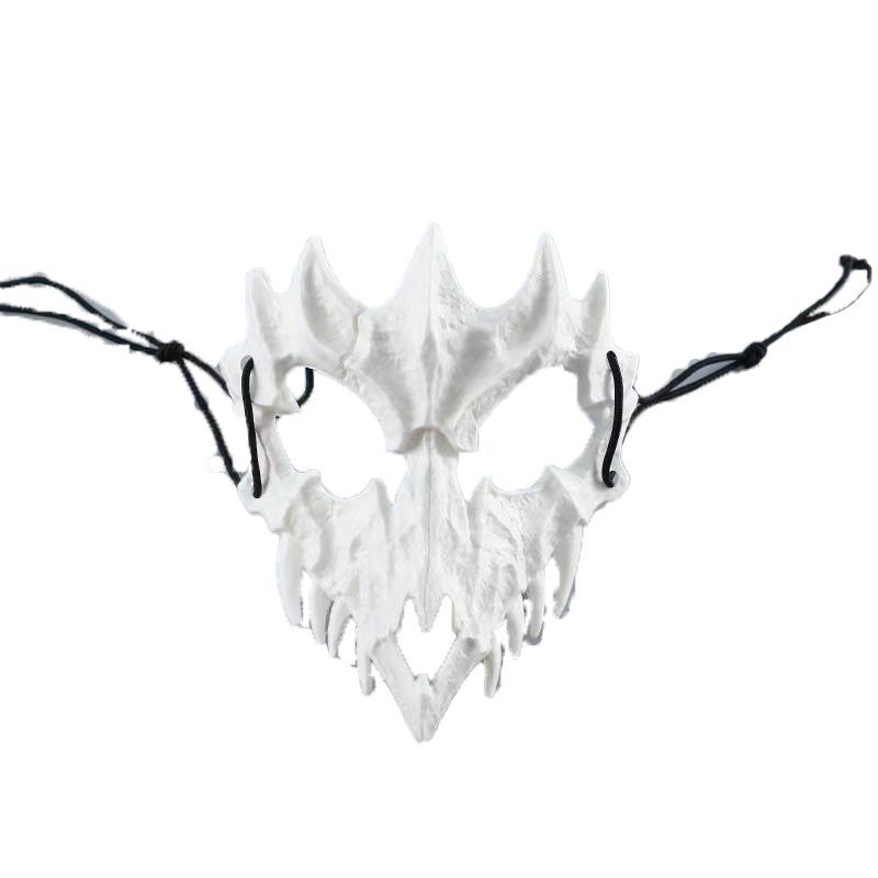 Маска на Хэллоуин, половина лица, Яша, маска Тэнгу, позирующая в прямом эфире, реквизит, аксессуары, маска тигра и волка