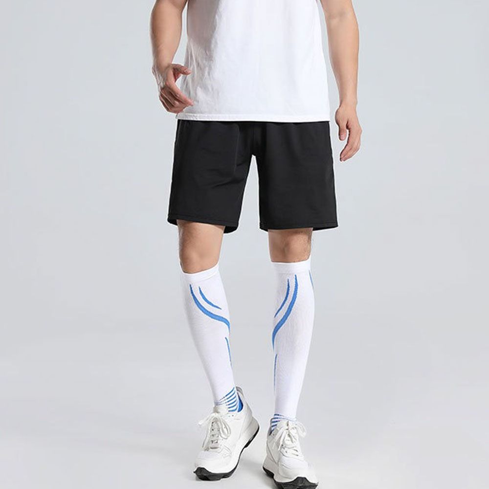 1 пара дышащих спортивных компрессионных носков до колена для икр, велосипедных носков для икр, для бега