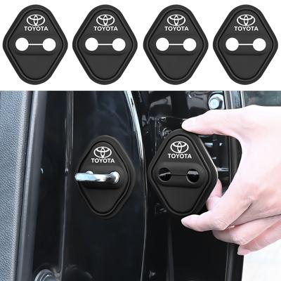 2/4 шт. Силиконовая наклейка-защита замка двери автомобиля для Avalon Mirai Avensis Prado Hilux VVT-I 4WD Corolla E150 E120 Sw4