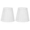2PCS Clip On Design Clip On Lamp Shade Fabric Pleated Fabric Lampshade Small Lamp Shade  Wall Lamp