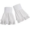 Womens Detachable Wrist Ruffle Cuffs Ladies White Flared False Sleeves For Sweater Dress Wrist Arm Cover Gloves