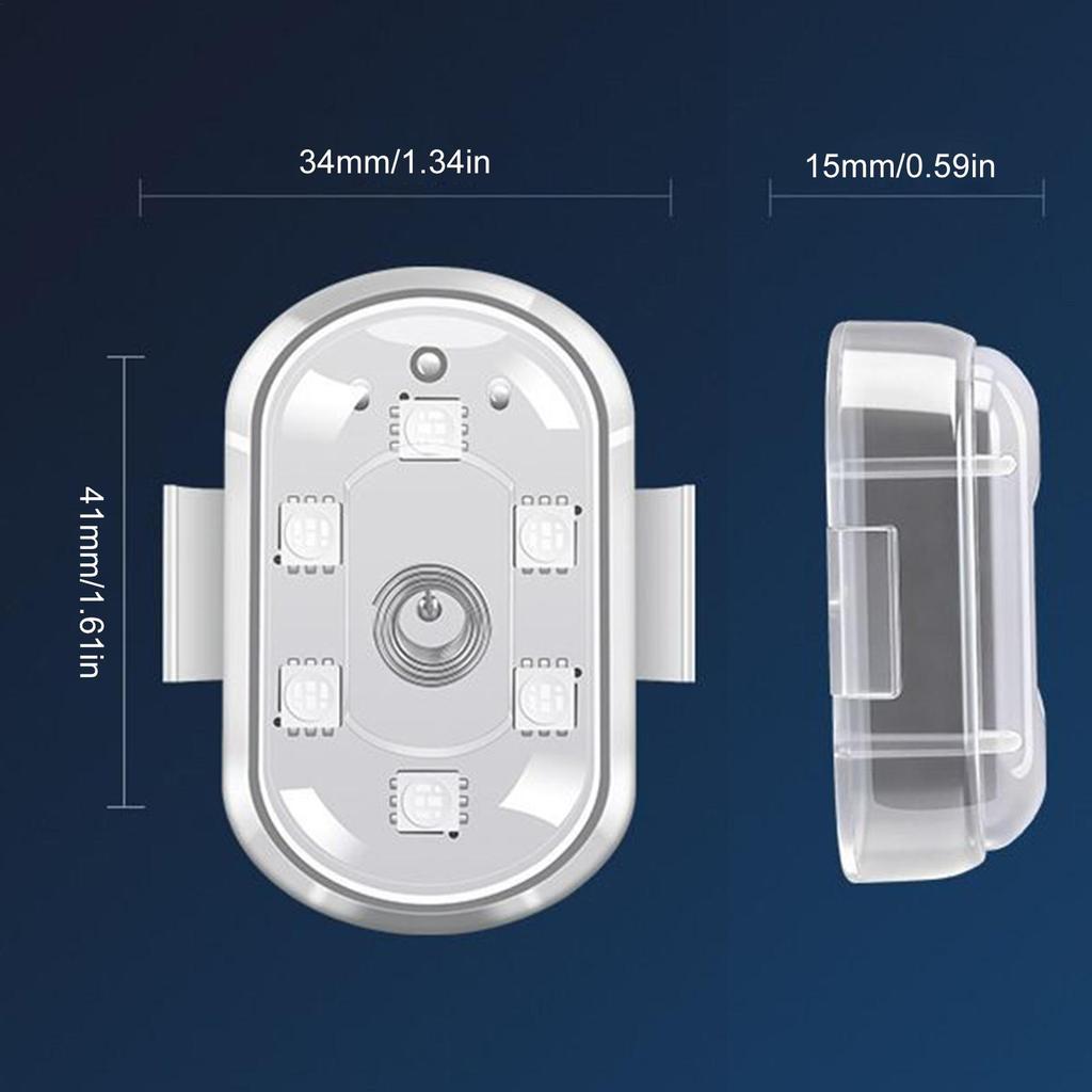 Strobe Lights For Car USB Charging Waterproof Lighting LED Auto Flashing Warning Strobe Lamp For Drone Bike RC Boat Scooter